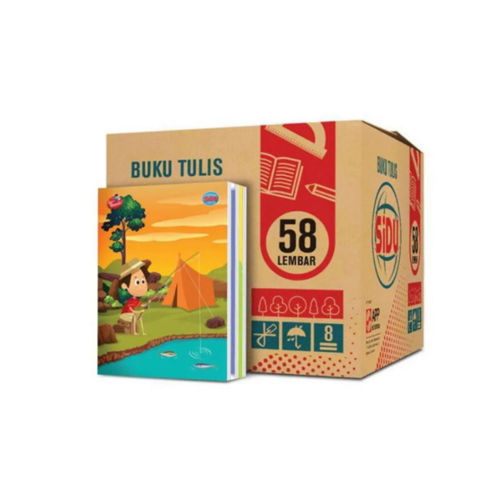 

mh Buku Tulis SIDU 38 Lembar Ukuran Kwarto 1 Pack Isi 10 Buku