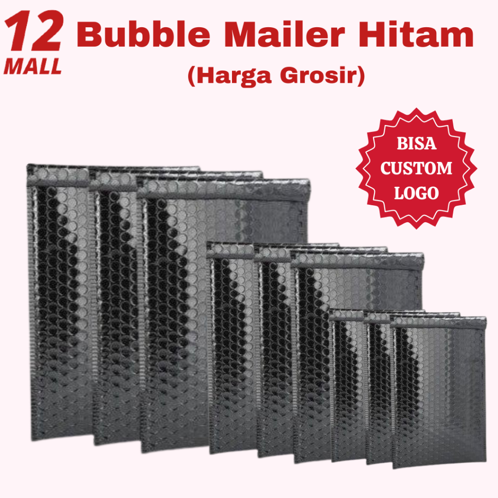 

GROSIR - AMPLOP BUBBLE WRAP HITAM TERMURAH (Harga Per pcs)