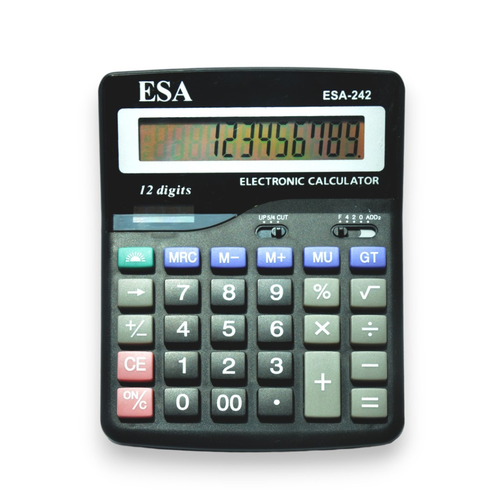 

ESA Kalkulator 12 Digits Akuntansi Keuangan Warna Hitam 242
