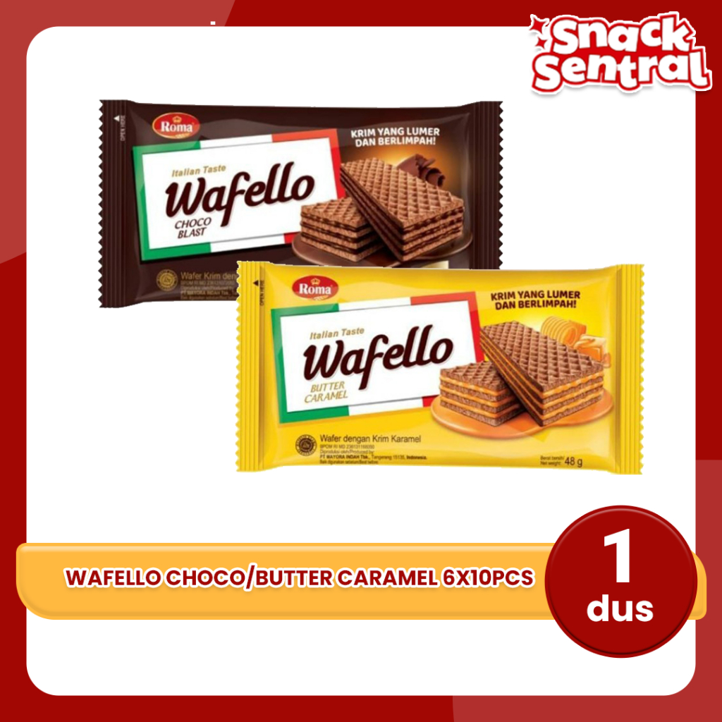 

Wafello Choco/Butter Caramel 43gr (isi 10pcs)