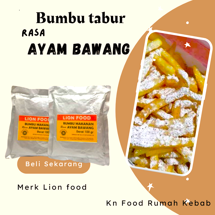 

BUMBU TABUR ALA SHIHLIN AYAM BAWANG LION FOOD KEMASAN 100 GRAM