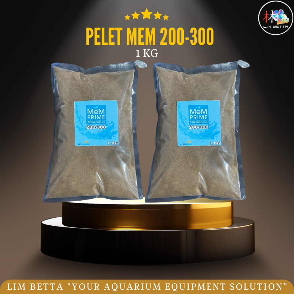 PELET MEM 200-300 MICRON 1KG /PELET IKAN 2/3
