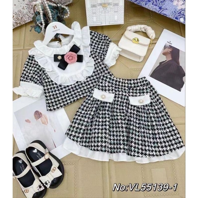 SETELAN ROK KING KID TERBARU PREMIUM 3-8 TAHUN