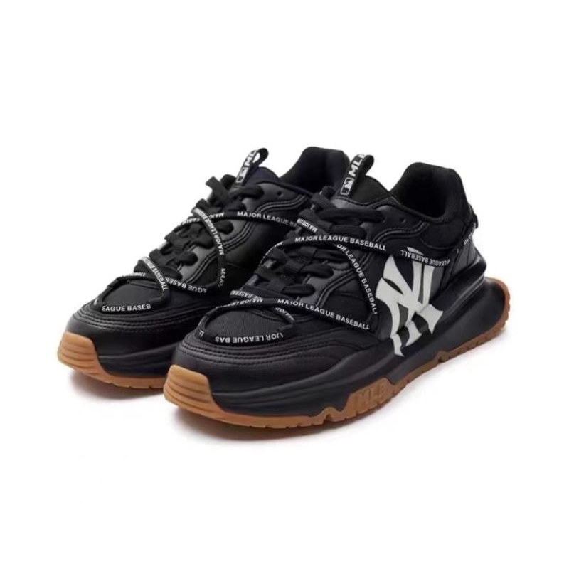 Sepatu MLB Chunky Runner NY Yankees Lace Black / MLB Original