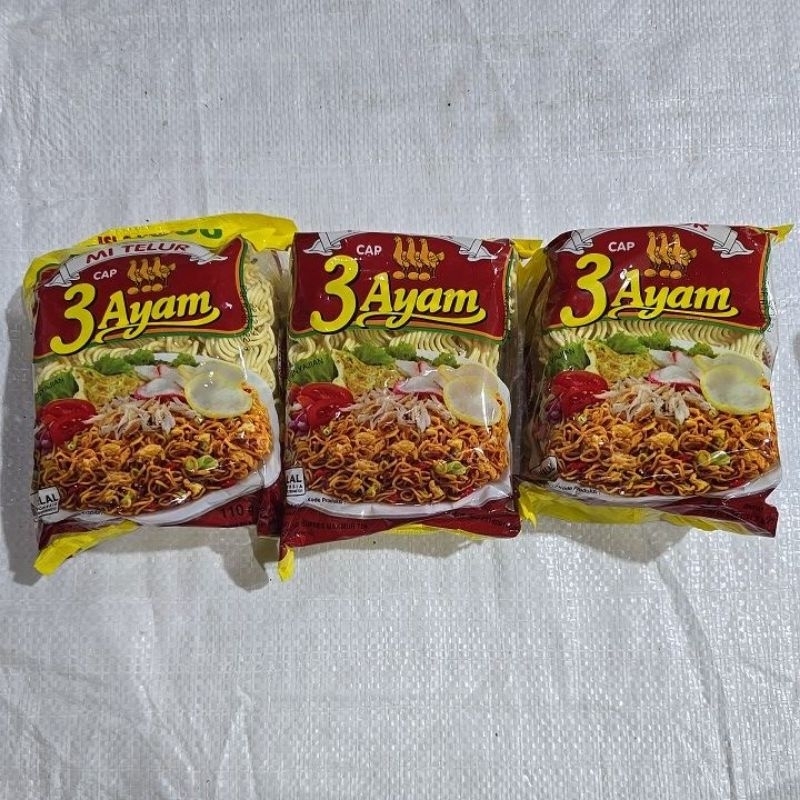 

Mie telur cap 3 ayam 110g