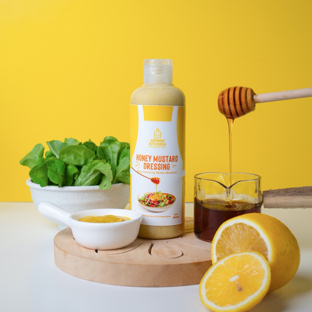 

Apron Kitchen Honey Mustard Salad Dressing Saus Madu Mustar 250ML