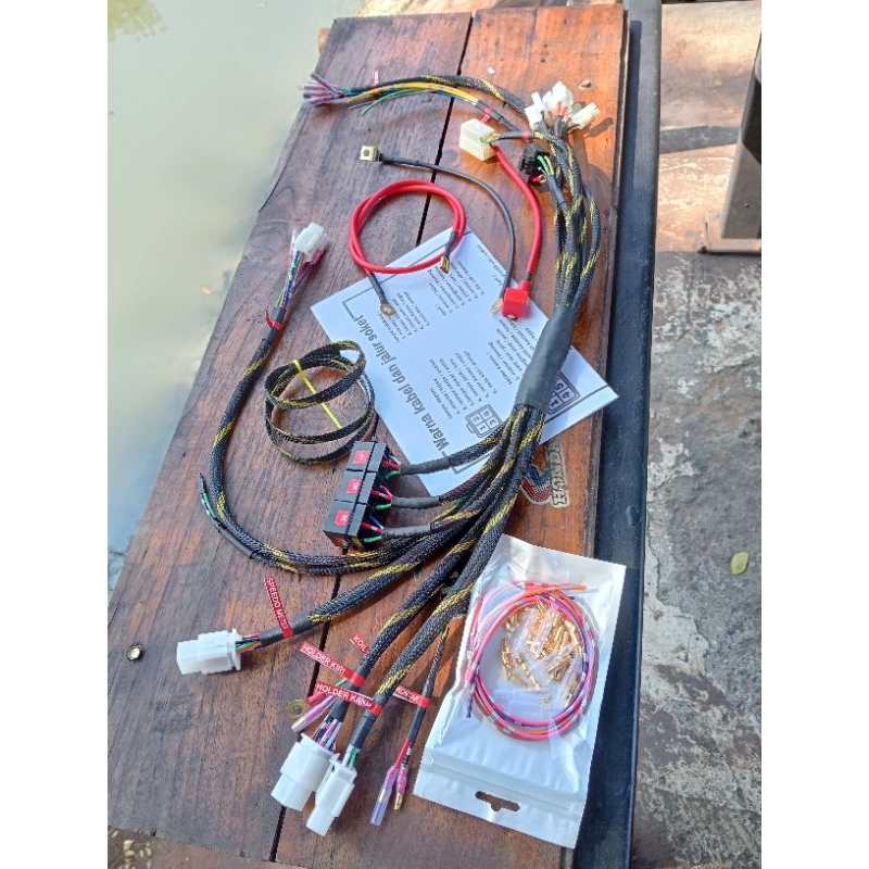 kabel body cb/gl100 tatanan rapi kabel body cb/gl100 bungkus seratkabel body cb tatanan free rellay 