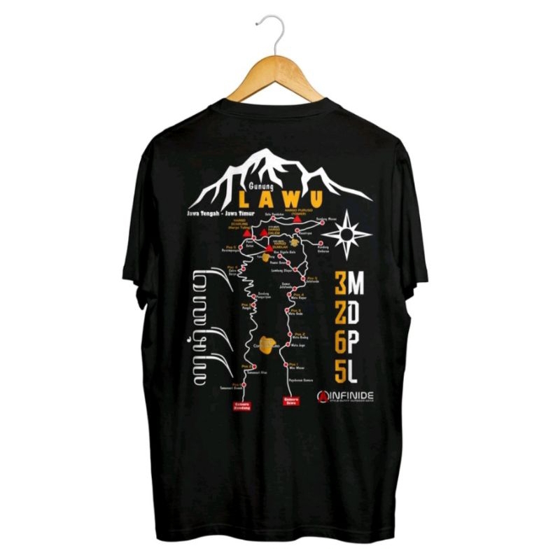 KAOS T-SHIRT GUNUNG LAWU MDPL3265 kaos Tshirt ini terbuat dari bahan katun yang sejuk, lembut dan te
