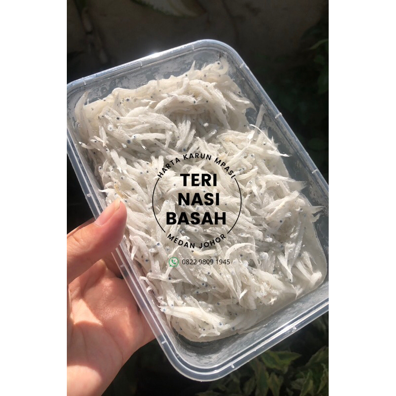 250 gram Ikan Teri Nasi Basah Harta Karun MPASI | Teri Nasi Basah Fresh | Ikan Teri Nasi Mpasi Segar