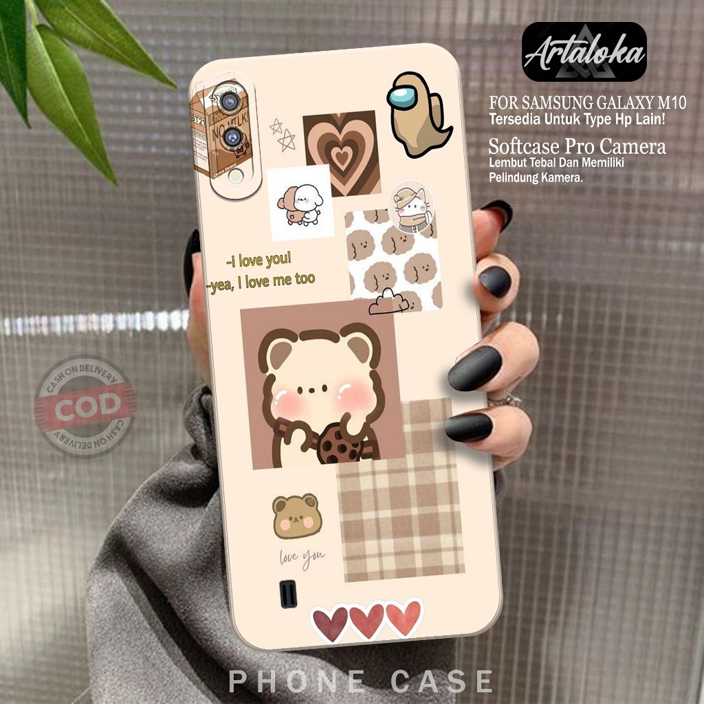 Softcase Hp Samsung Galaxy M10 Fashion Case Kartun Case Samsung Galaxy M10 Silikon TPU Pro Camera Ca