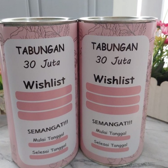 SERBA SERBI Celengan Target Murah Boba 3 51 Juta Tulis Nama buka tutup Tabungan Boba Karkater perman