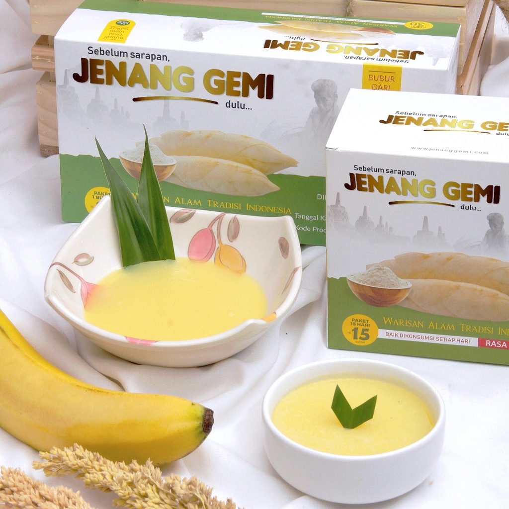 

Jenang Gemi Bubur Asam Lambung Umbi Garut Rasa Pisang 1 Box