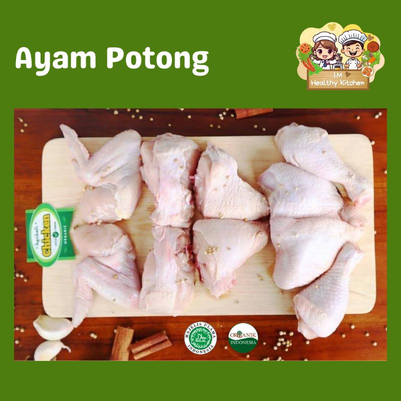 

Ayam Organik Potong 10 Bagian BERKAH CHICKEN | 0.9-1kg