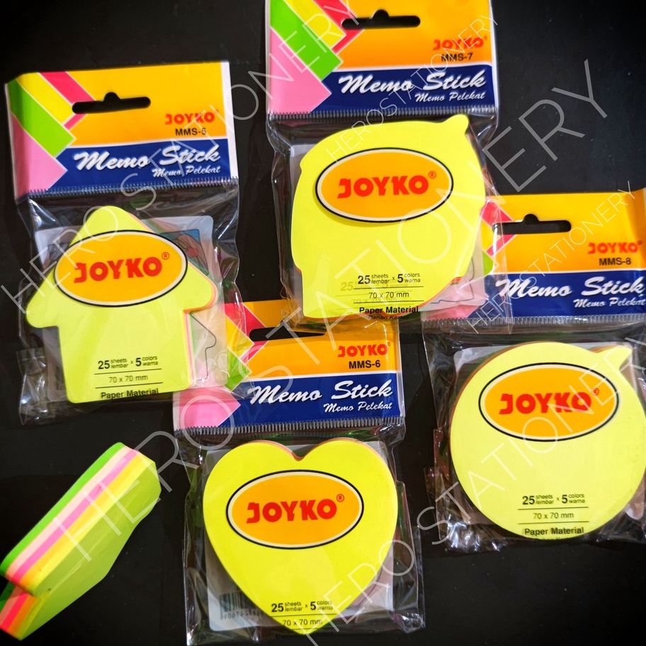

memo stick sticky note 5 warna love hati daun leaf panah balon pesan MMS5 MMS6 MMS7 MMS8