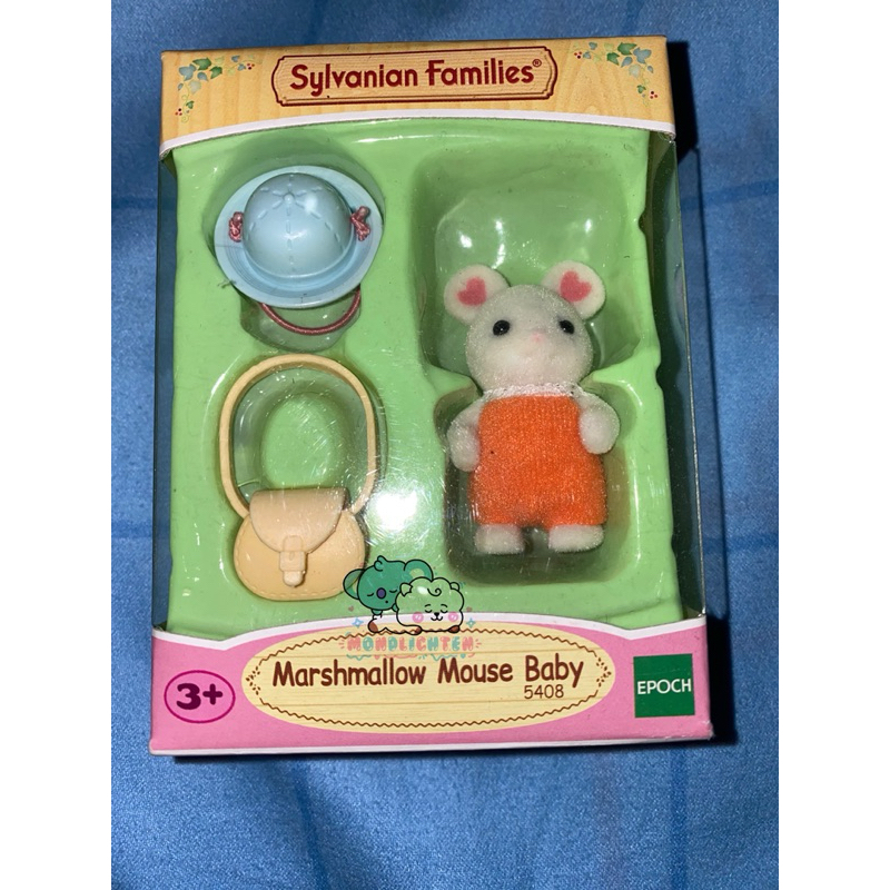 Sylvanian Families Marshmallow Mouse Baby Preloved