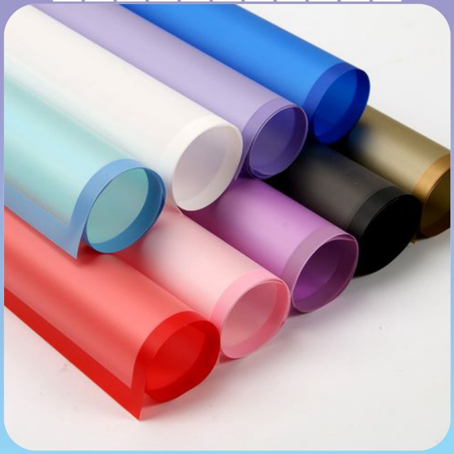 

HARGA TERJANGKAU 2 LEMBAR Flower Wrapping Paper Transparan List Kertas Buket Bunga Korea Cellophane KB5