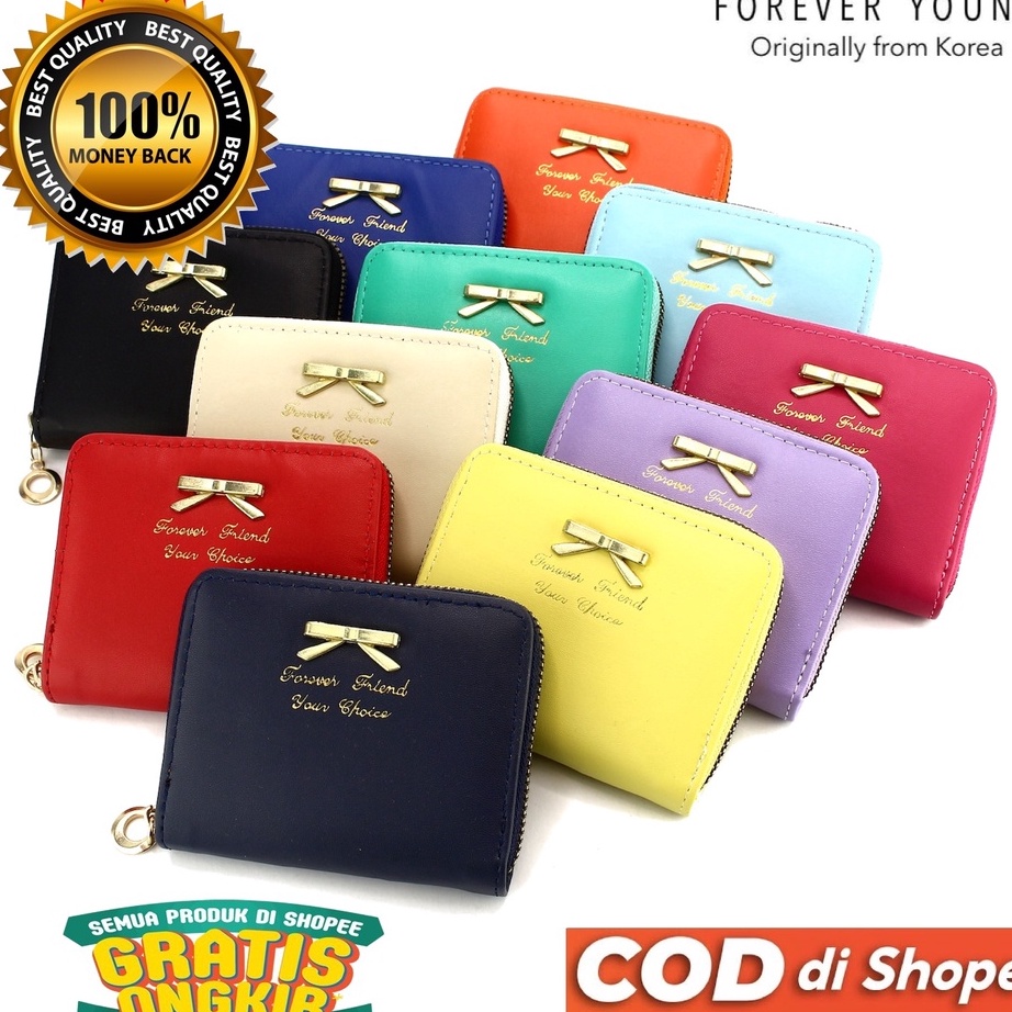 ORIGINAL PRODUK KOE  Dompet Wanita Cantik Model Kecil Pasar Korea Original Forever Young PS Series
