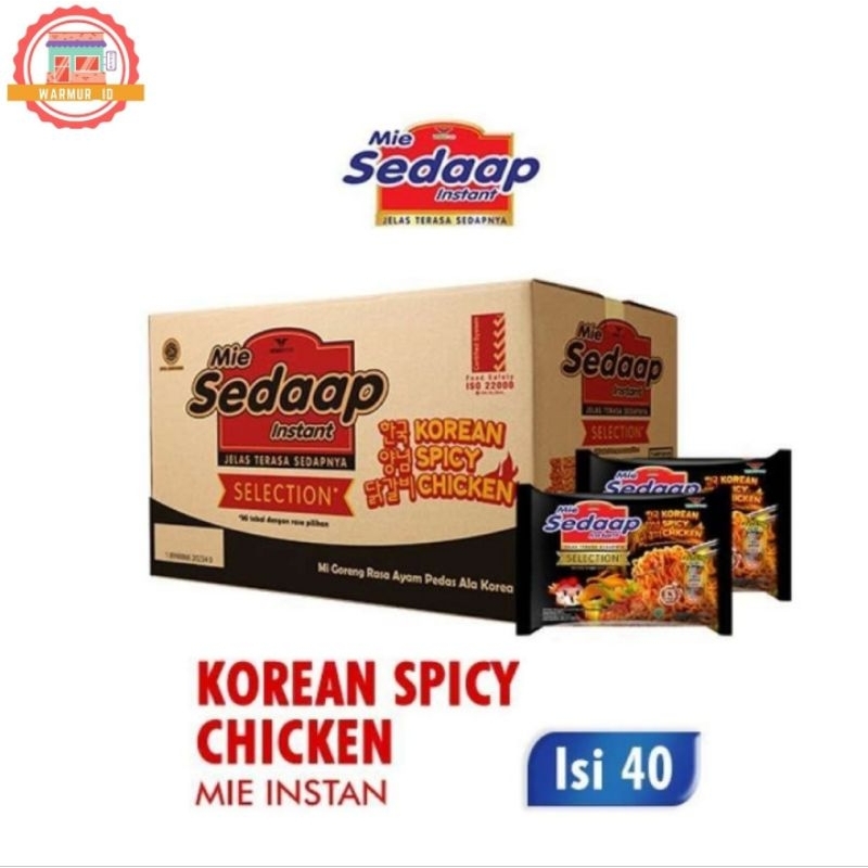 

Sedaap Mie Instan Korean Spicy Chicken (87g/40pcs/1 karton)