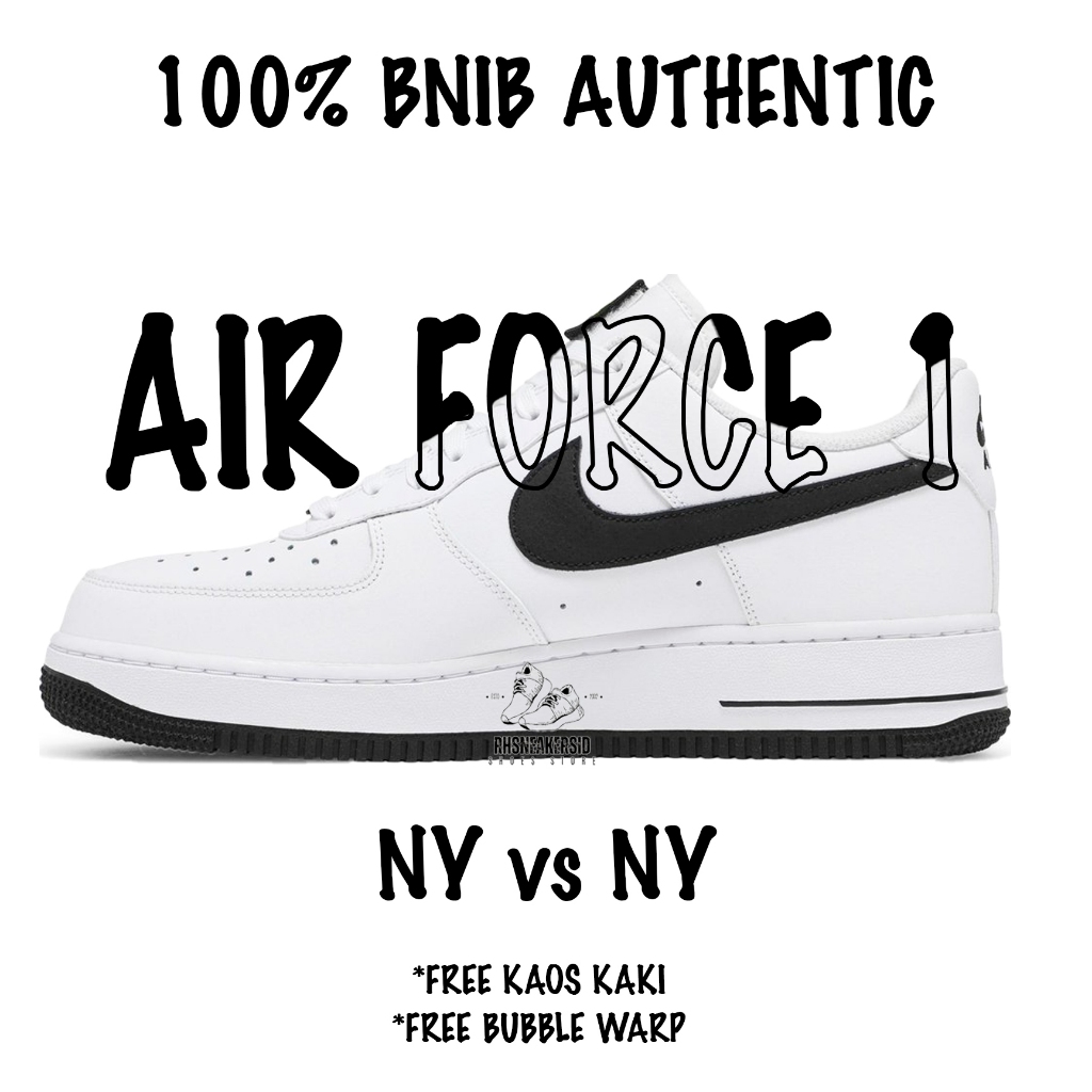 NIKE AF1 NY vs NY WHITE BLACK (BNIB)