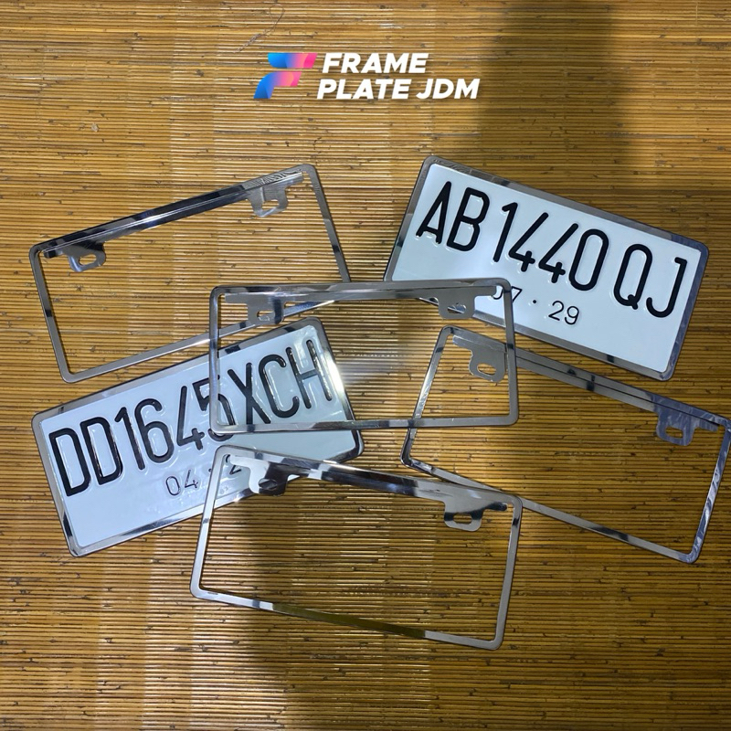 Frame Plate JDM  | Frame JDM Stainless | Dudukan Plat JDM + Nopol JDM