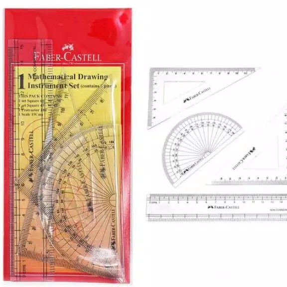 

BEST SELLER Mathematical Drawing Instrument Faber Castell Penggaris Matematika