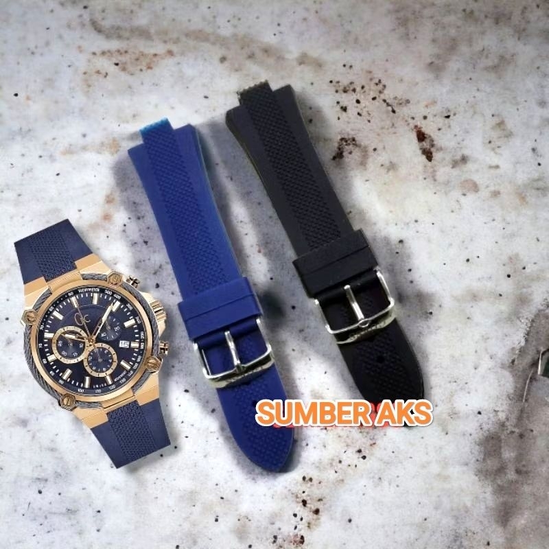 Strap Tali Jam Tangan GC Y24008G Rubber Tali Jam Guess Collection Y24006G7