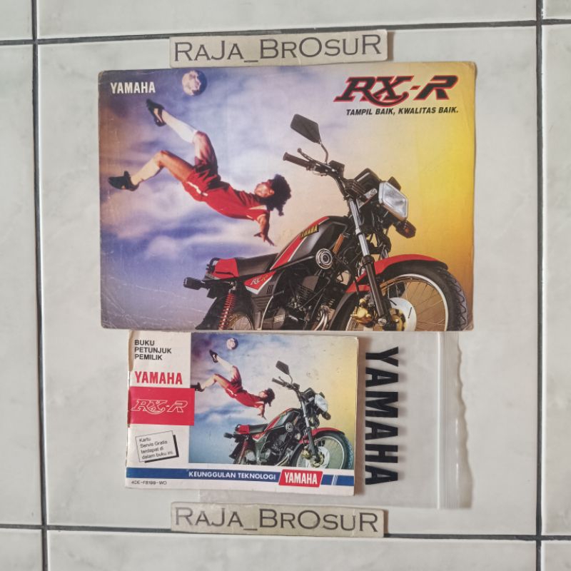 Buku petunjuk pemilik/Manual book + Poster brosur katalog leaflet jadul lawas Yamaha RX R/RXR 4DE 19