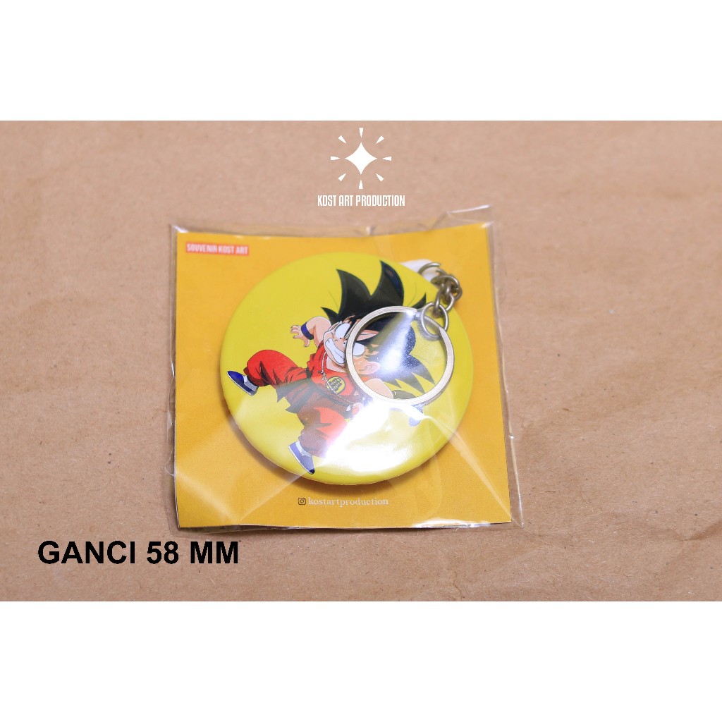 Gantungan Kunci Goku 58 mm/Ganci Anime Karakter goku