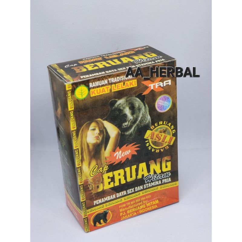 beruang hitam serbuk original