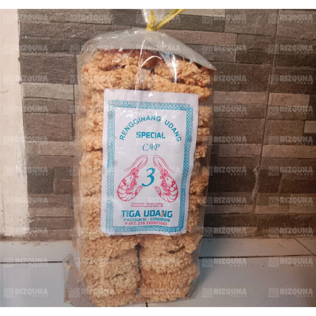 

RENGGINANG UDANG RASA UDANG TERASI KEMASAN 1BAL ISI 1KG Free Packing Dus+Bublle Warp