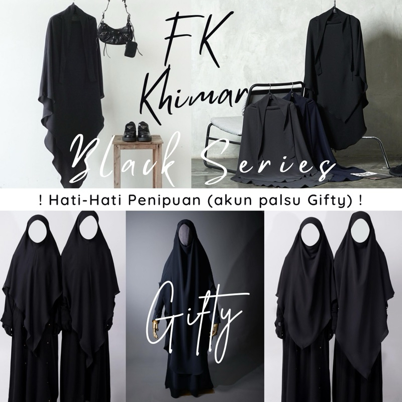 FK Fuse Khimar NonPad Basic Black Aljenna Mazen Jetblack Almahya Anti UV FK Long Prime Mini Basic Lo