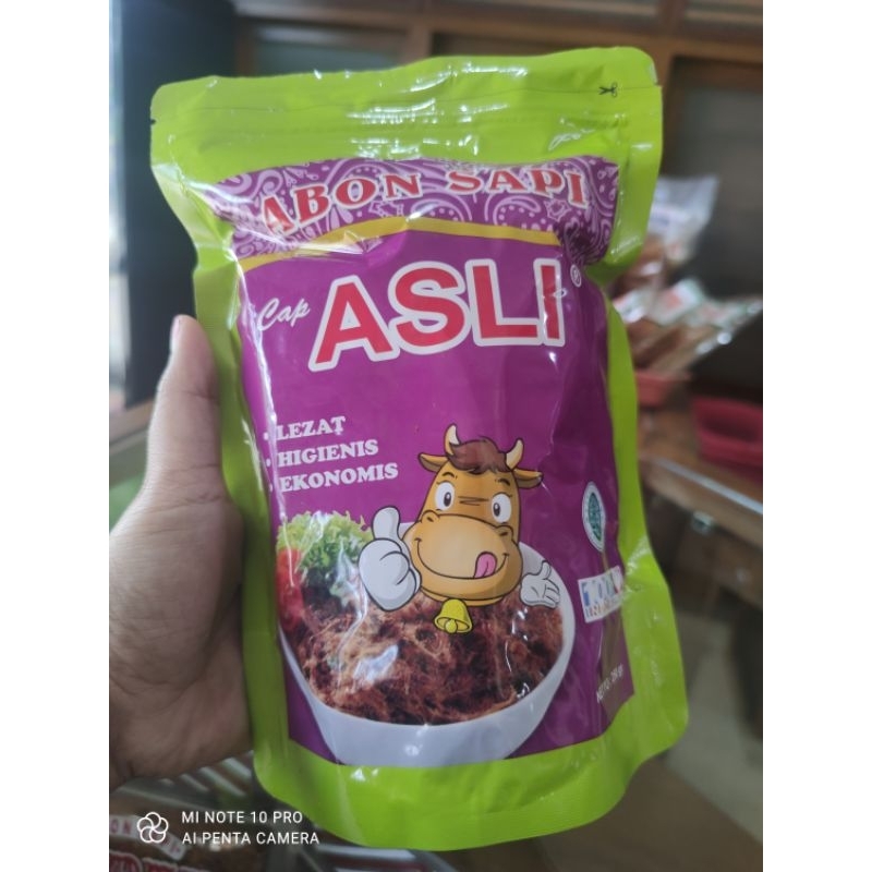 

Abon Sapi Cap Asli Kemasan 250gr Rasa Manis dan Pedas