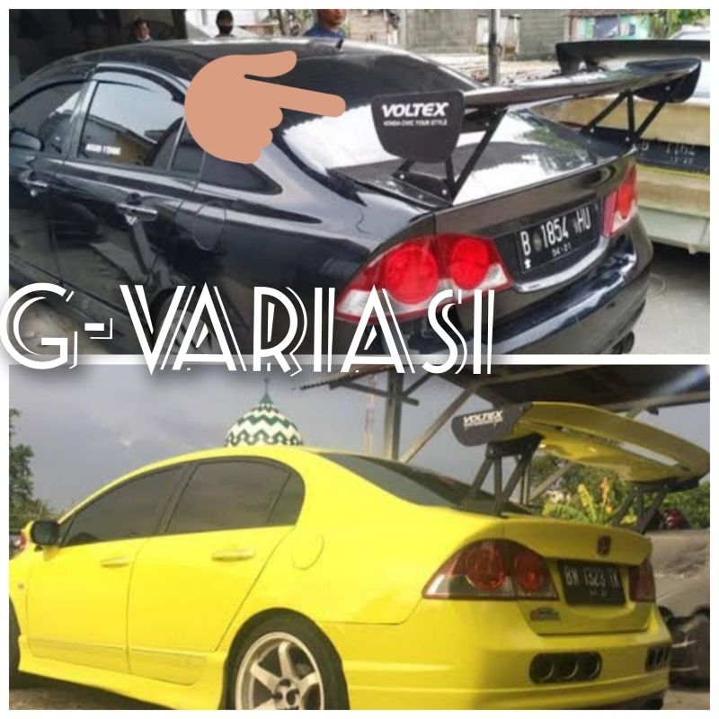 wings voltex spoiler voltex universal breket kaki besi