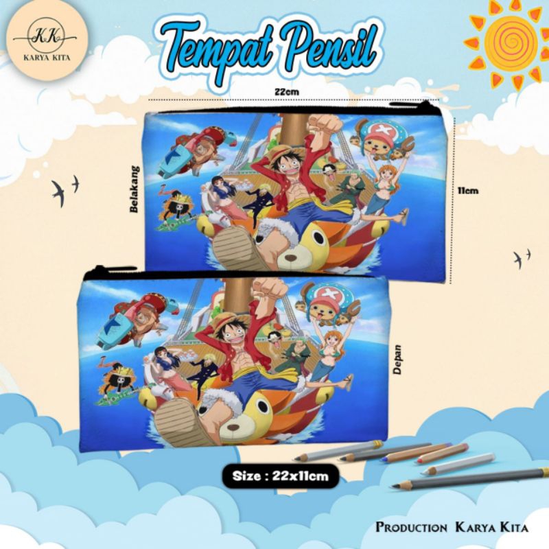 

PENCIL CASE/TEMPAT PENCIL/MOTIF KARAKTER ONE PIECE 05