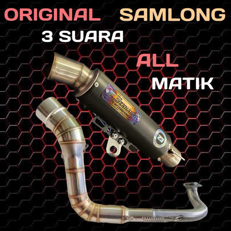 Knalpot racing 3 suara original Z3 all motor nmax vario pcx aerox lexy mio beat scoopy xeon soul fin