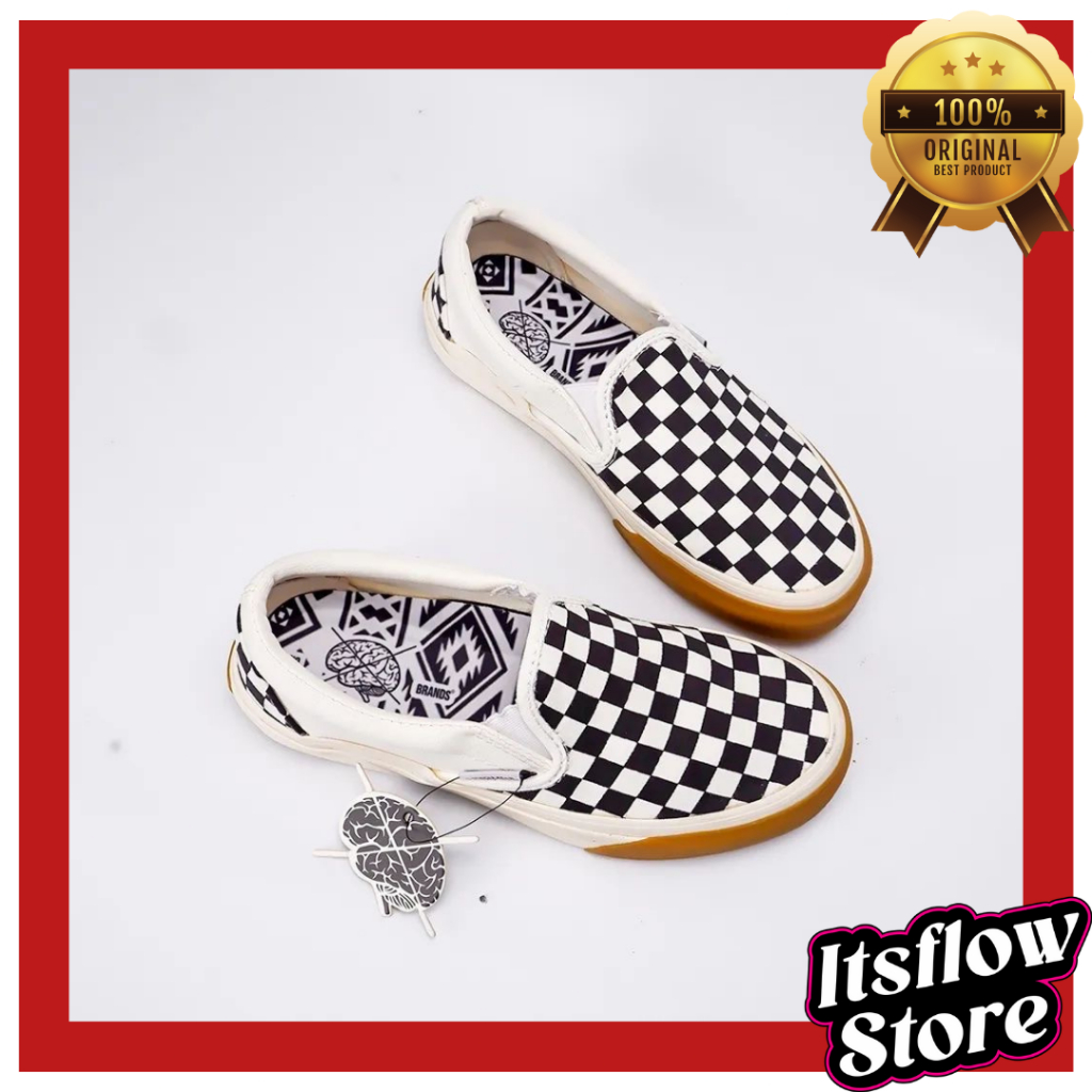 Sepatu Nobrands Selop Catur Original Itsflow - Termurah Terlaris