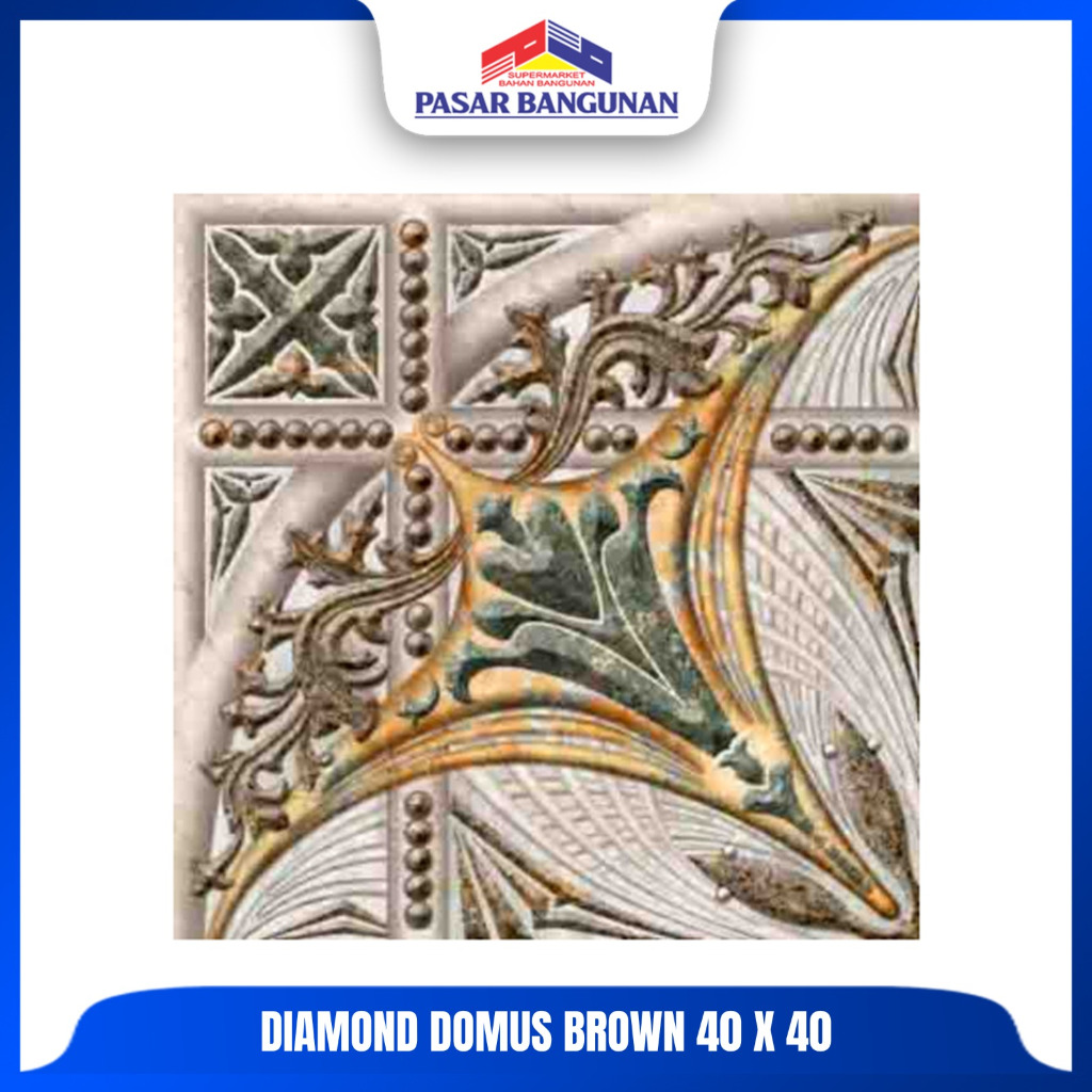 Diamond Keramik Domus Brown 40x40 KW 1