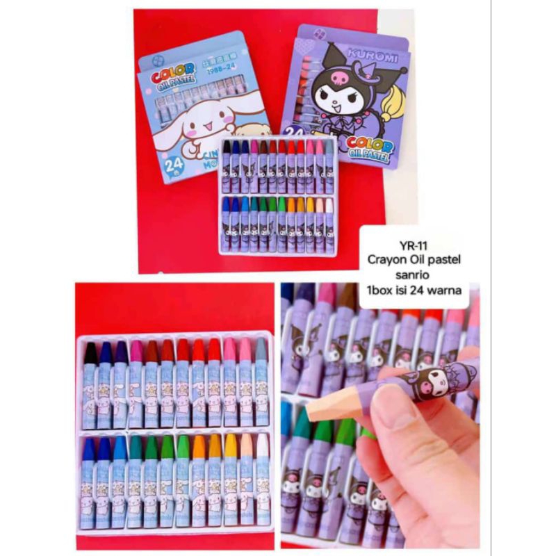 

crayon Sanrio 12&24 warna