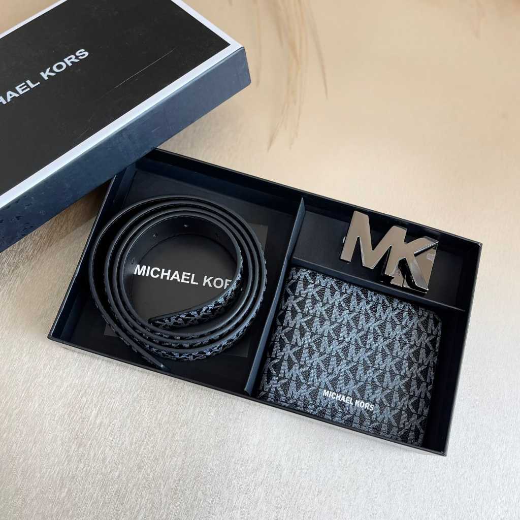 DOMPET IKAT PINGGANG PRIA MK 3889 PREMIUM SET BOX