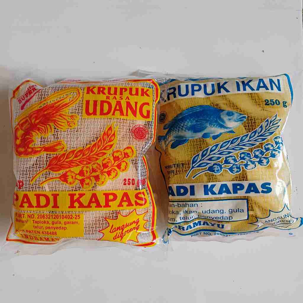 

Kerupuk Kancing Udang/Ikan Cap Padi Kapas - 250gr