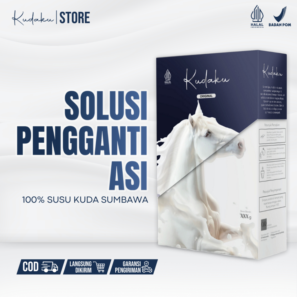 

Kudaku Susu Bubuk Kuda Liar Sumbawa Asli Pengganti Pelancar Asi Booster herbal alami kesehatan 200gr