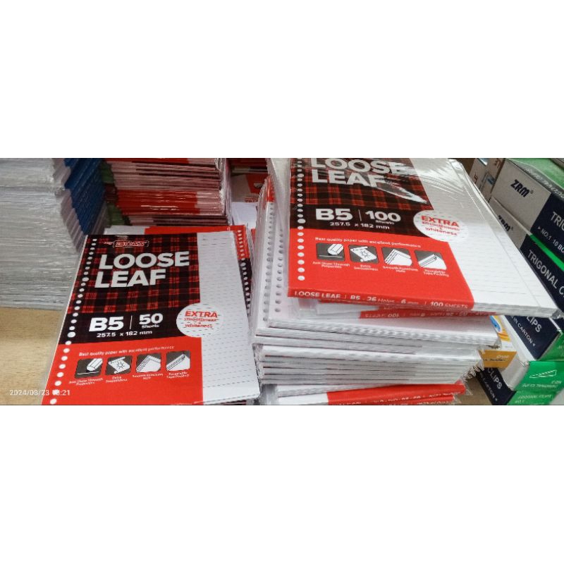 

loose leaf b5 100polos /b5 50 polos big boss @ 1pk