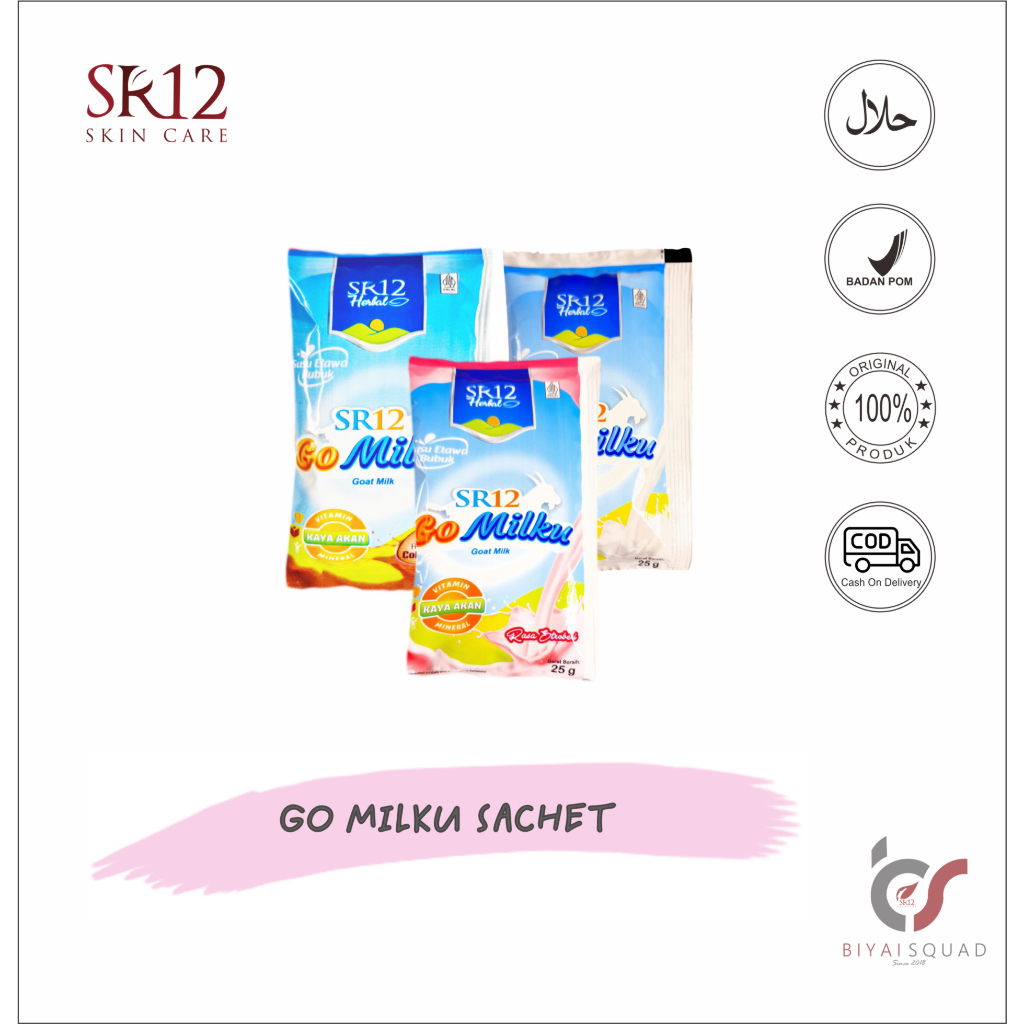 

Go Milku Sachet SR12 Susu Kambing Etawa Bubuk 25 gram