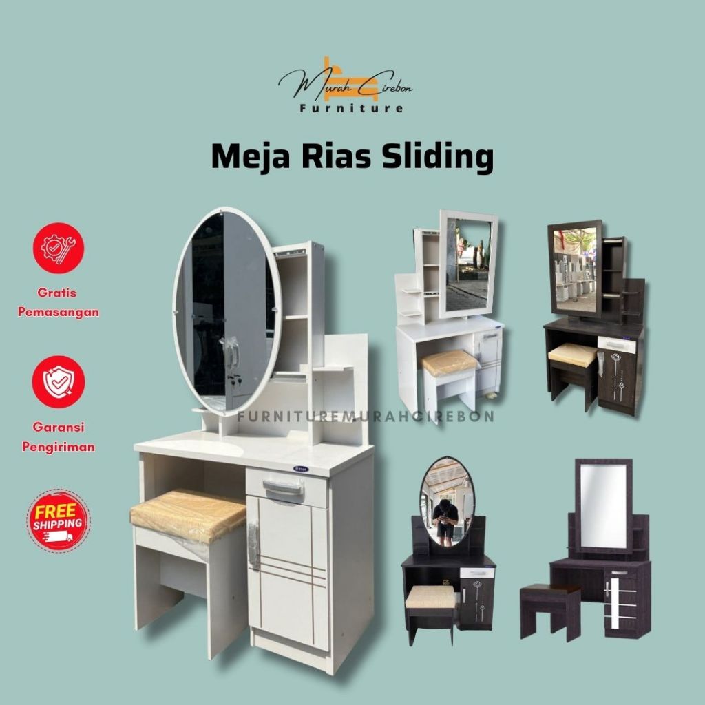 MEJA RIAS SLIDING MEJA RIAS OLYMPIC MEJA RIAS MINIMALIS TERMURAH GRATIS ONGKIR - furniture murah cir
