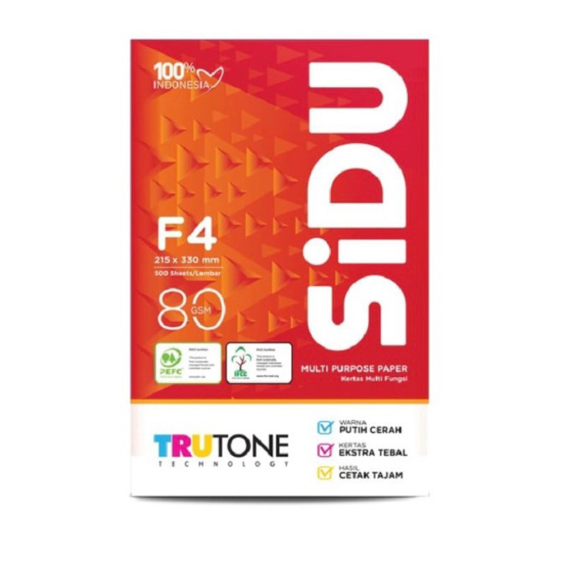Kertas F4 80 Gram SIDU
