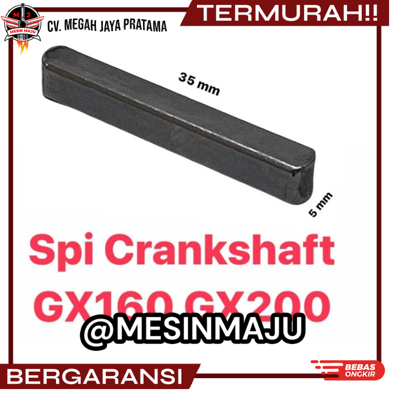 GX160 KEY BALOK SPI BALOK SPI UNTUK PULI MESIN