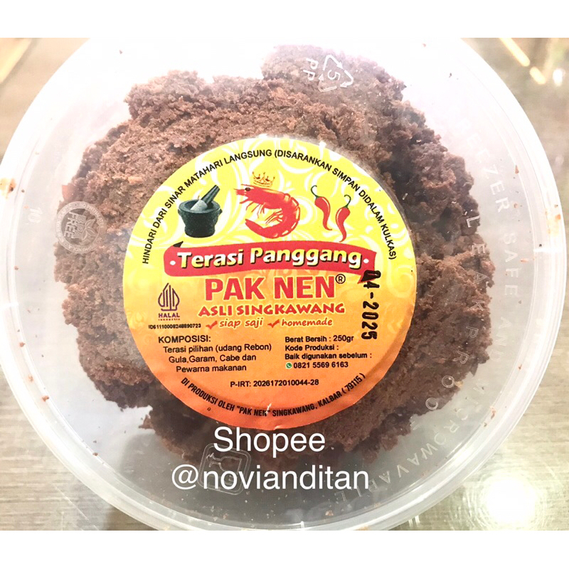 

TERASI PANGGANG PAK NEN SIAP SAJI MAKAN / TERASI PANGGANG SIAP MAKAN ASLI SINGKAWANG