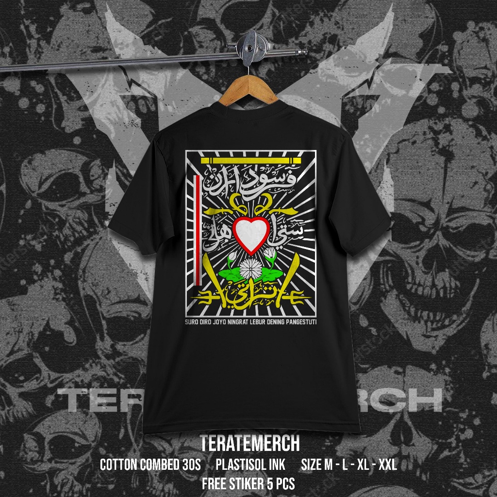 KAOS PSHT DISTRO TERBARU KEREN ELEGAN VERSI TULISAN ARAB LIMITED EDITION