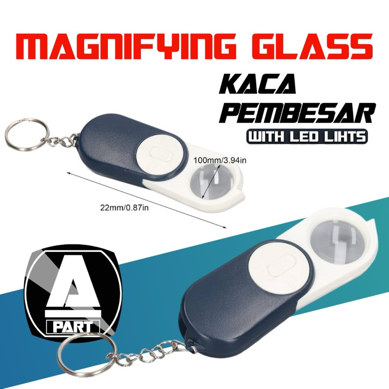 

MAGNIFYING GLASS KACA PEMBESAR WITH LED LIGHTS