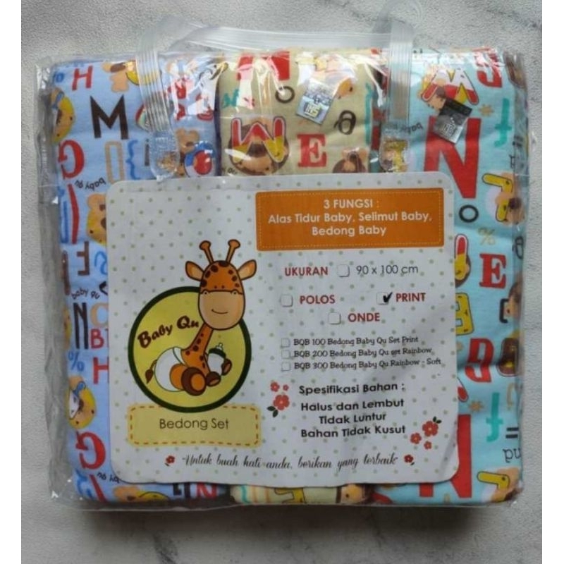 Baby Qu Bedong Set Isi 6